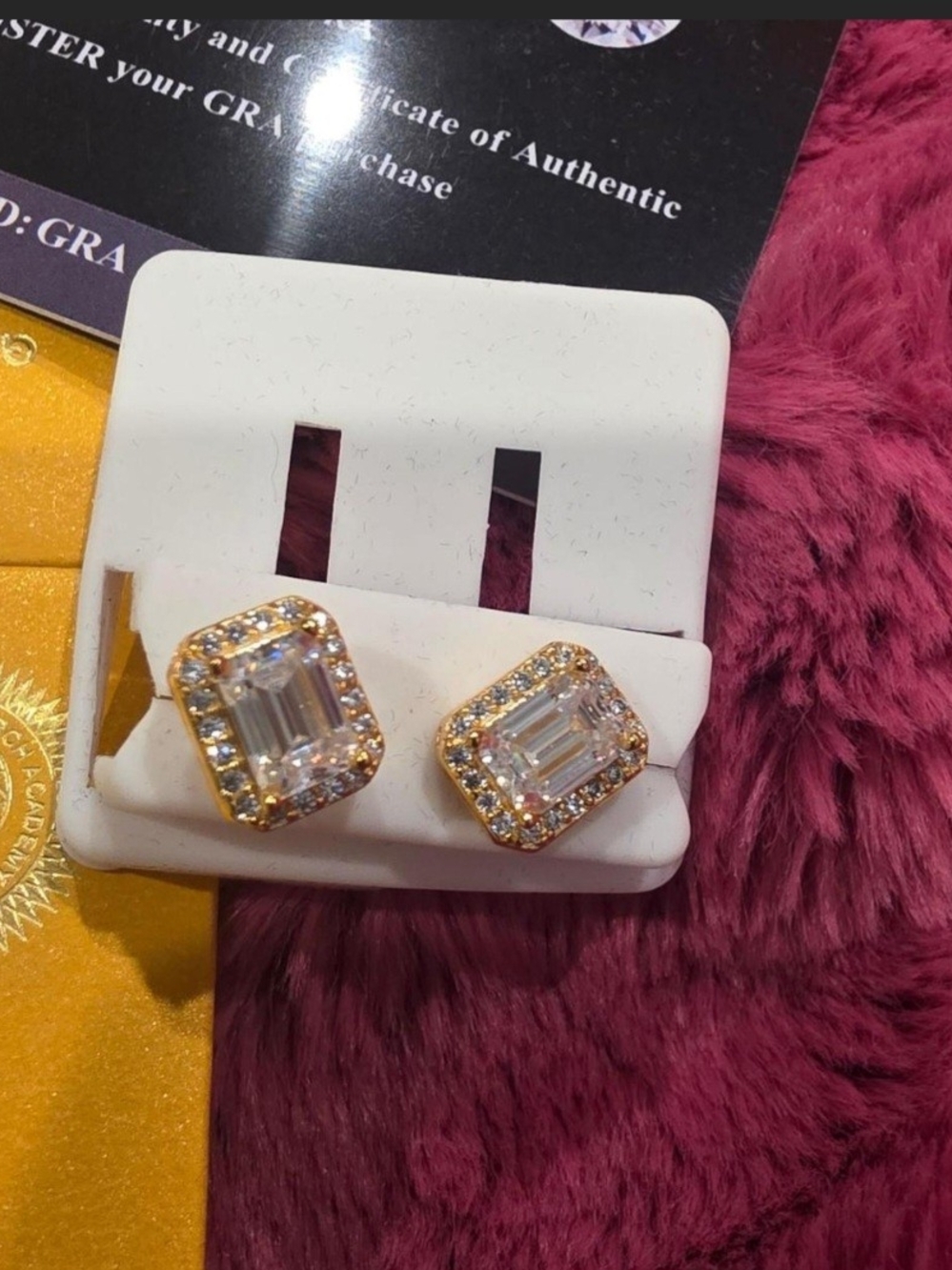 GRA Moissanite Stud Earrings - Elegant Women’s Jewelry